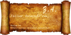 Zeller Azucséna névjegykártya